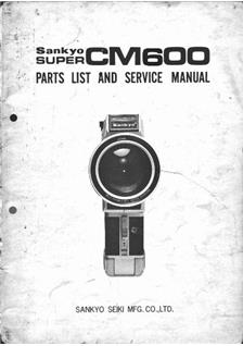 Sankyo CM 600 manual. Camera Instructions.